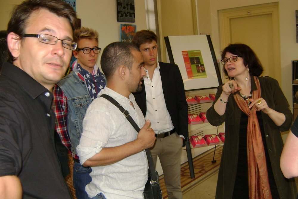 Najime Hocini, Laure Piel, David Gameiro et des graffeurs.
